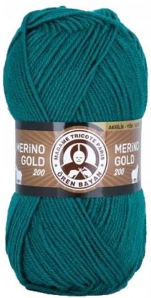 Madame Tricote Paris Włóczka Z Wełną Merino Gold 200 Mtp, 105 Morski Zielony