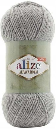 Alize Alpaca Royal New 021 Popielaty Szary