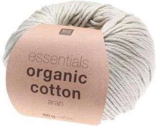 Rico Design Essentials Organic Cotton Aran 018 Szary