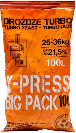Drożdże Spiritferm X-press Pure 21,5% 360 g 100L