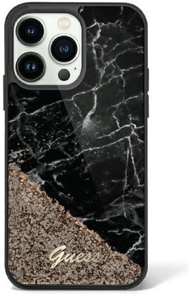 Guess Guhcp14Slcsgsgk Iphone 14 6.1" Czarny/Black Hardcase Liquid Glitter Marble