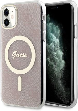 Guess Guhmn61H4Stp Iphone 11 6.1" Różowy/Pink Hardcase 4G Magsafe