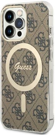 Guess Guhmp13Lh4Stw Iphone 13 Pro / 13 6.1" Brązowy/Brown Hardcase 4G Magsafe