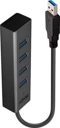 Lindy HUB USB Hub USB 3.0 4 Port czarny (43324)