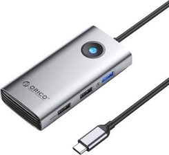Zdjęcie Orico HUB USB Stacja dokująca 5w1 USB-C, HDMI, 2xUSB (szara) (PW115PGYEP) - Jedwabne