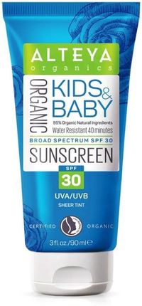 Alteya Kids & Baby Organic Sunscreen Krem Do Opalania Dla Dzieci I Niemowląt Spf30 90Ml