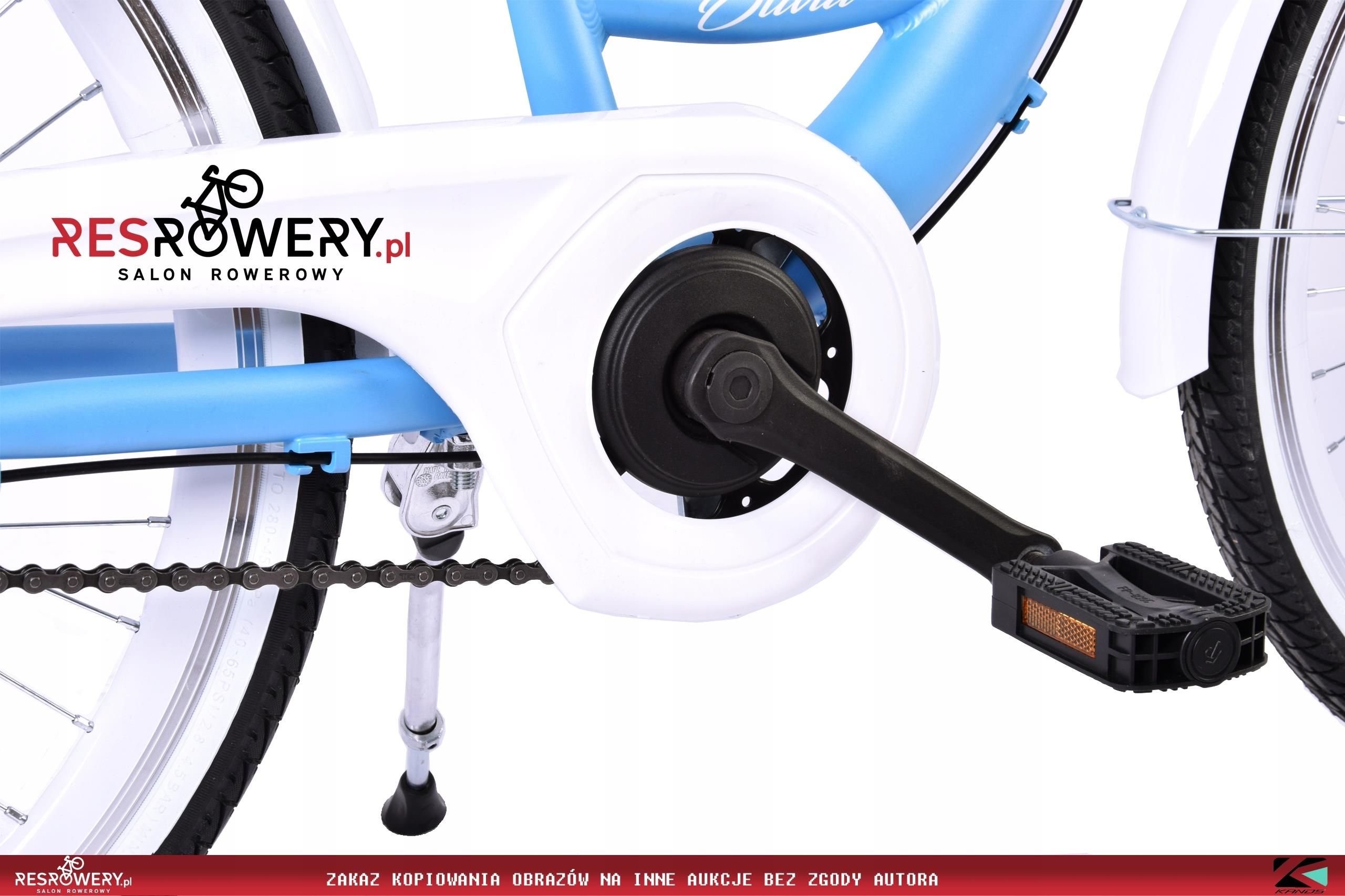 Kands junior Olivia Różowo Biały 24 2023 Rowery Miejskie Dziecięce