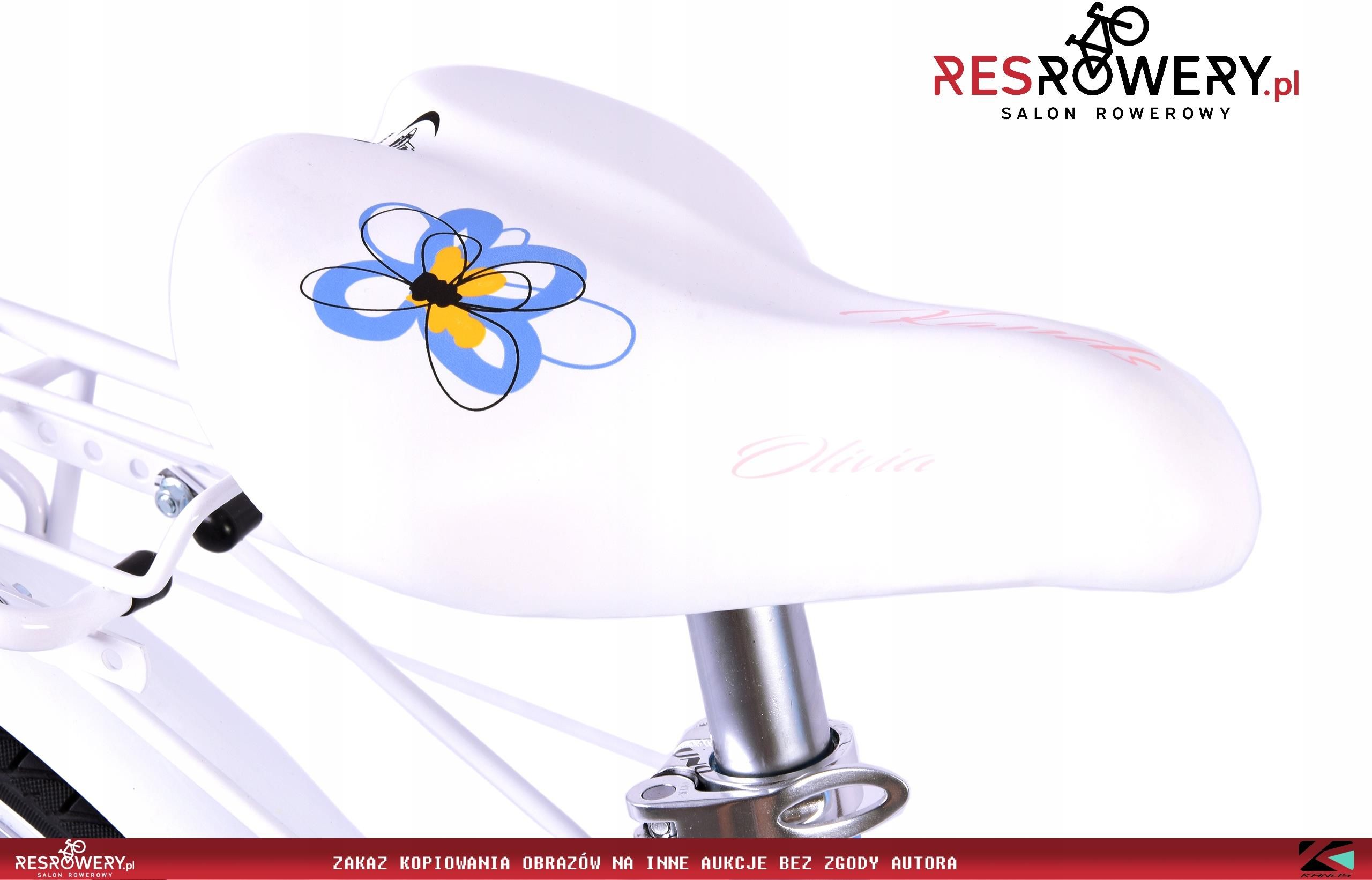 Kands junior Olivia Różowo Biały 24 2023 Rowery Miejskie Dziecięce