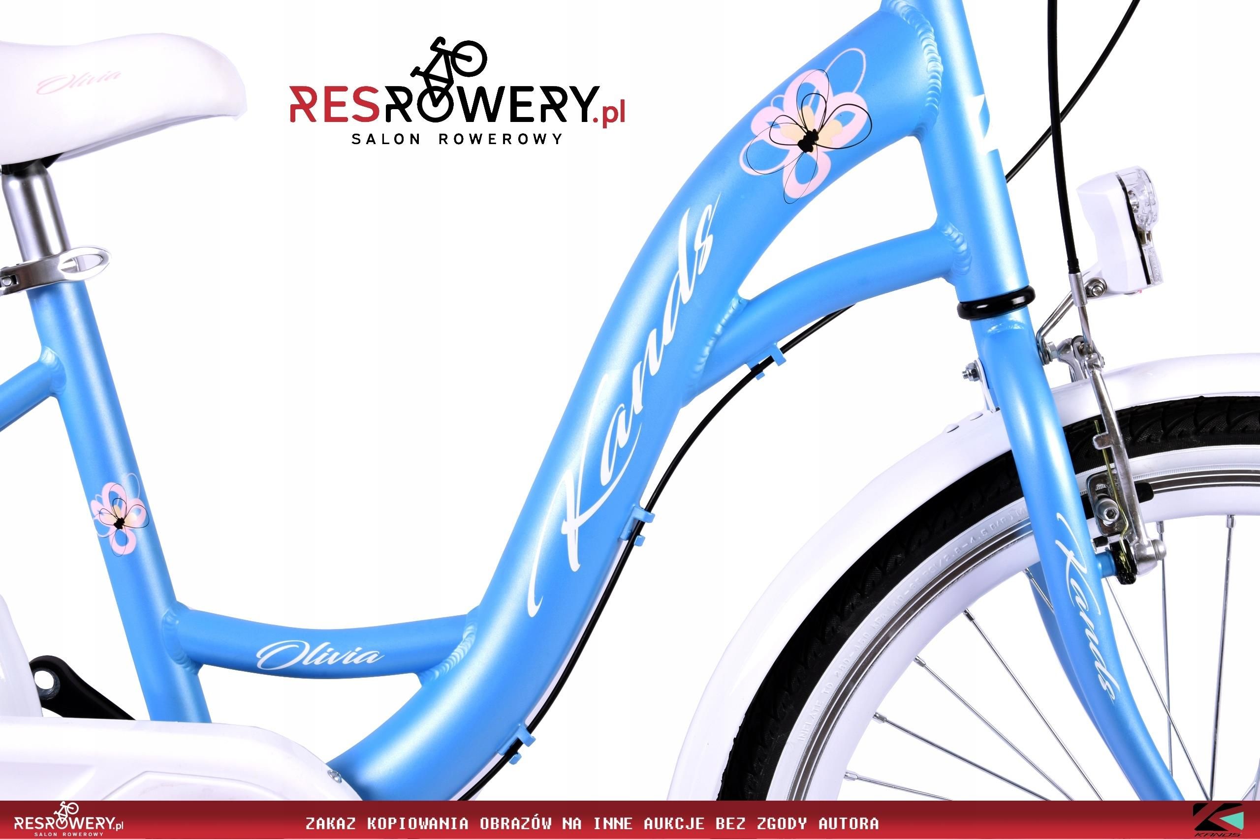 Kands junior Olivia Różowo Biały 24 2023 Rowery Miejskie Dziecięce