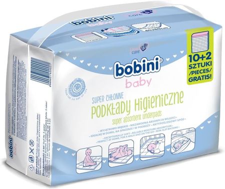 Bobini Baby Podkłady Higieniczne Dla Niemowląt I Dzieci 12Szt.