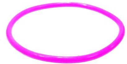 Nefryt Bransoletka silikonowa bangle gumka kolor różowy