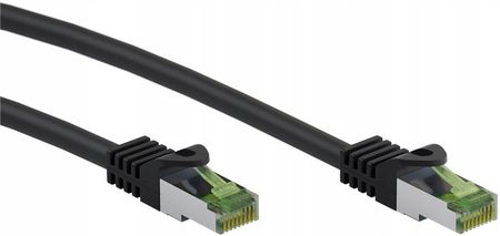 Goobay Lan Patchcord Cat 8.1 Ghmt S/ftp czarny 0,25 (RB61091)