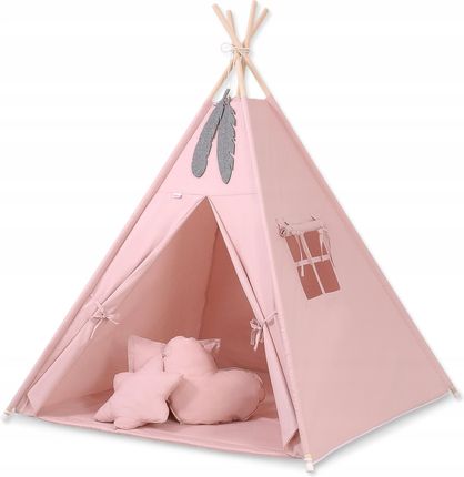Namiot Tipi Dla Dzieci + Mata Poduszki Zawiesz Różowy