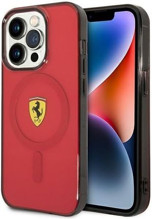 Ferrari Fehmp14Xurkr Iphone 14 Pro Max 6.7" Czerwony/Red Hardcase Translucent Magsafe