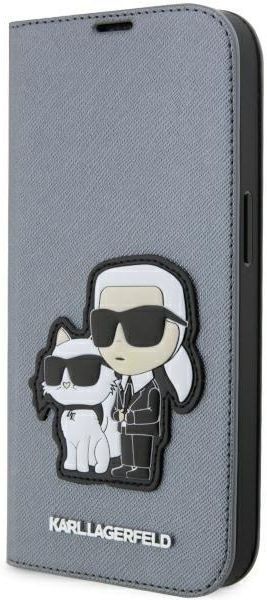 Karl Lagerfeld - Funda compatible con iPhone 16 Pro Max - Monogram Choupette Head - Negro (iPhone 16 Pro