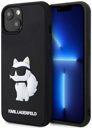 Karl Lagerfeld Klhcp14S3Drkhnk Iphone 14 6.1" Czarny/Black Hardcase Rubber Choupette 3D