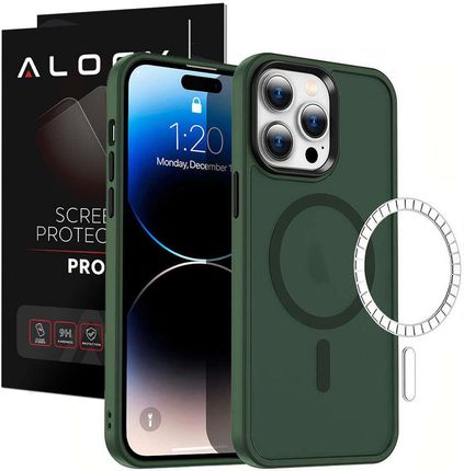 4Kom.Pl Etui Ochronne Na Telefon Magmat Case Do Magsafe Do Apple Iphone 13 Pro Matte Green + Szkło