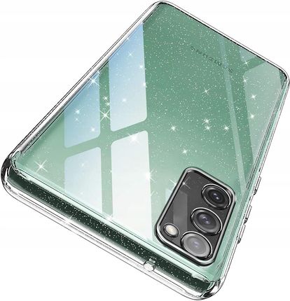 Krainagsm Etui Do Samsung S20 Fe Silicone Brokat Case Szkło