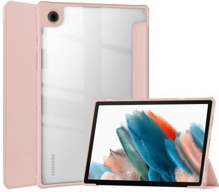Etui Bizon Case Tab Clear Matt do Samsung Galaxy Tab A8 2021, różowozłote