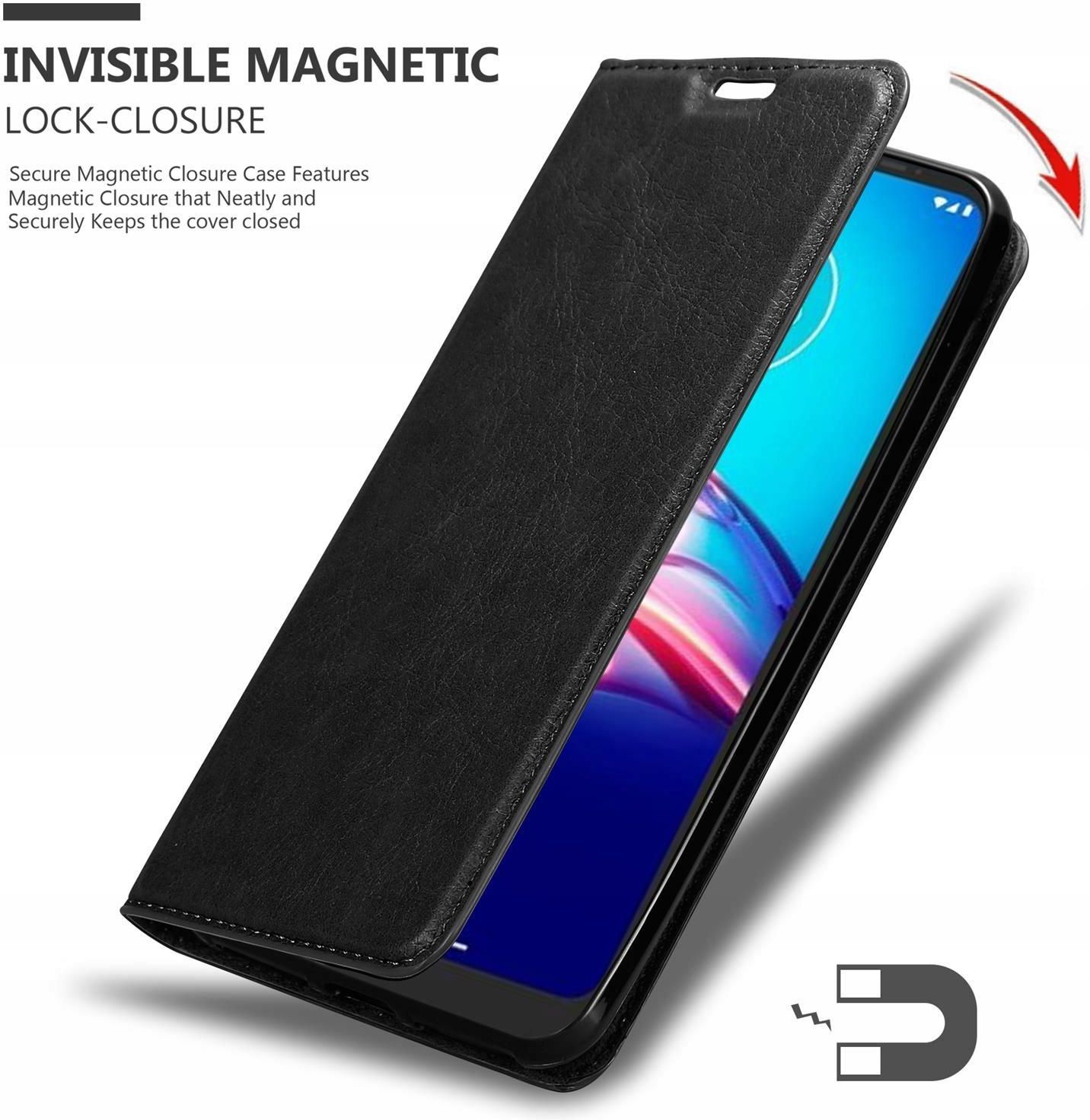 Cadorabo Vetro Temperato Per Motorola Moto E6s 2020 - Protezione Display Trasparente Con Nero, Durezza 9H, Copertura Completa, Anti Graffio, Facile Applicazione