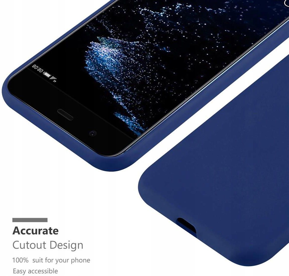 Cadorabo Custodia Flip In Similpelle Per Huawei P10 Lite – Nero Profondo, Protezione Completa Con Chiusura Magnetica