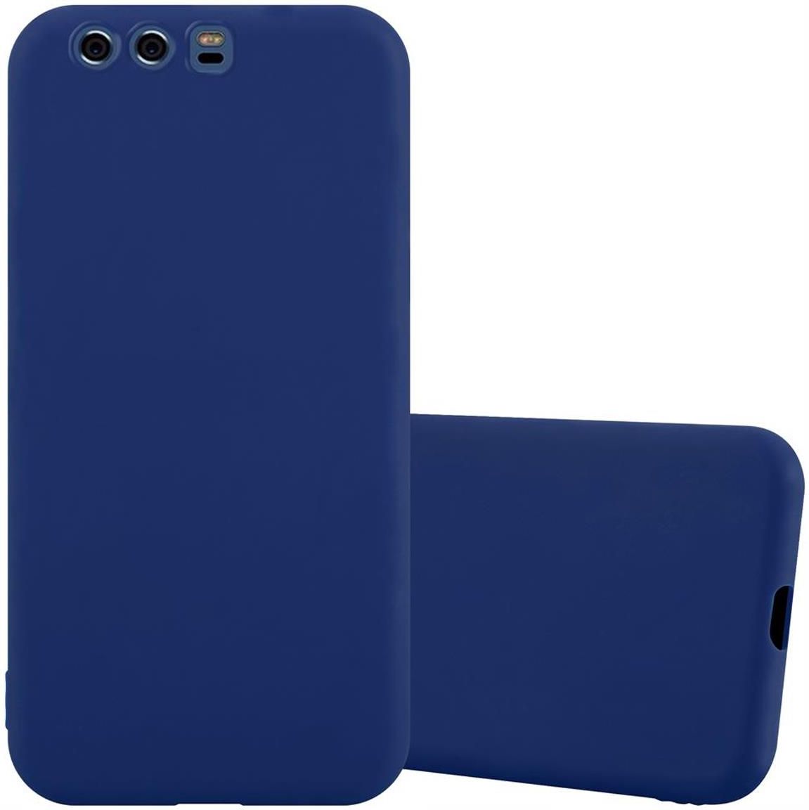Cadorabo Custodia per Huawei P10 in CANDY BLU - Morbida Cover Protettiva Sottile di Silicone TPU con Bordo Protezione - Ultra Slim Case Antiurto Gel Back Bumper Guscio