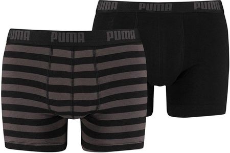 Bokserki męskie Puma Stripe 1515 Boxer 2P czarne 591015001 200