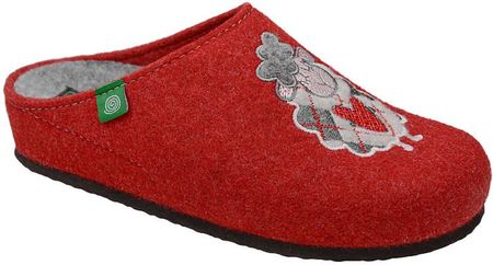 Dr Brinkmann Kapcie 320011-04 Czerwone Pantofle Domowe Ciapy Zdrowotne
