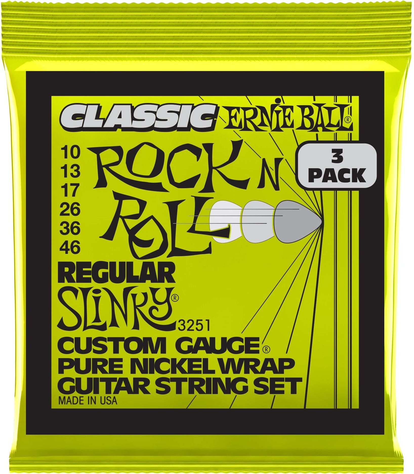 Struna Ernie Ball Pure Nickel Regular Slinky 3Pack Ceny i opinie