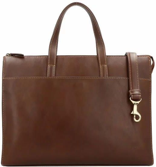 Mallette - PICARD - Toscana Office Bag - Cuir de vache - Marron - 37x27x10.5 cm marron - Bagagerie - Maroquinerie