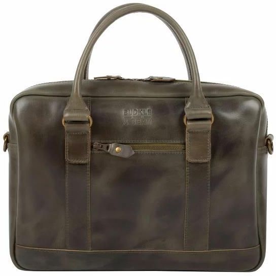 Torba na laptopa Buckle & Seam Everett Briefcase Leather 38 Cm Laptop