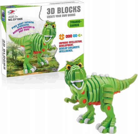 Midex Tyranozaur Dinozaur Klocki Piankowe Puzzle 104El.