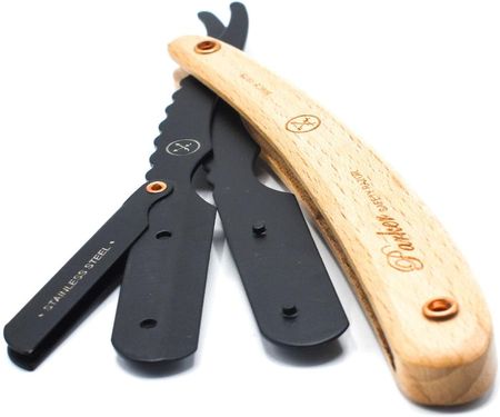 Parker Srpba Barber Razor Brzytwa Do Golenia Na Wymienne Ostrza - zdjęcie 2