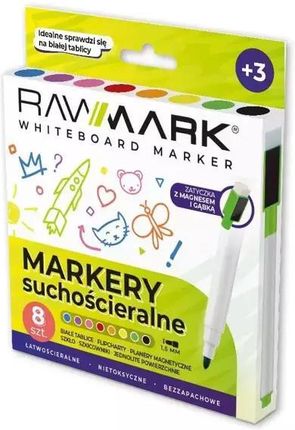 Rawmark Markery Suchościeralne 8 Kolorów