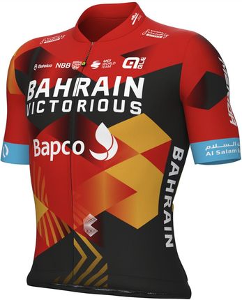 Koszulka Rowerowa Ale Cycling Bahrain Victorious Czerwony-Czarny