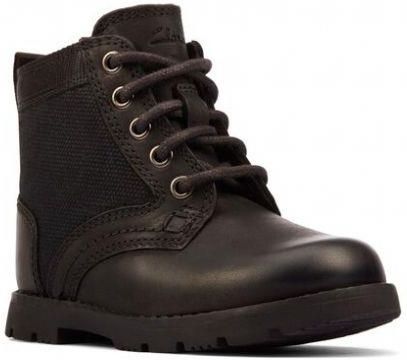 Dziecięce buty zimowe Clarks Heath Chard G kolor black leather 26162367
