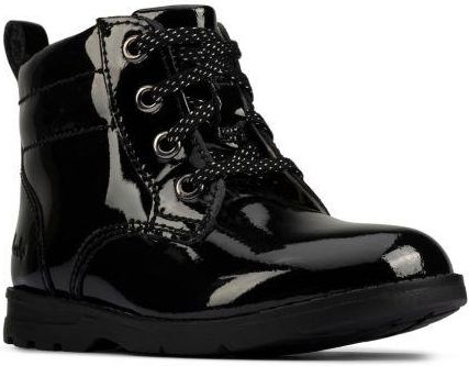 Dziecięce buty zimowe Clarks Dabi Lace F kolor black patent leather 26152668
