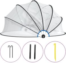 Vidaxl Kopuła Na Basen Okrągła 467X234 Cm Pvc 93815