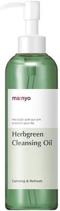 Manyo – Herb Green Cleansing Oil 200ml - Olejek Ziołowy do Oczyszczania Twarzy i Masażu
