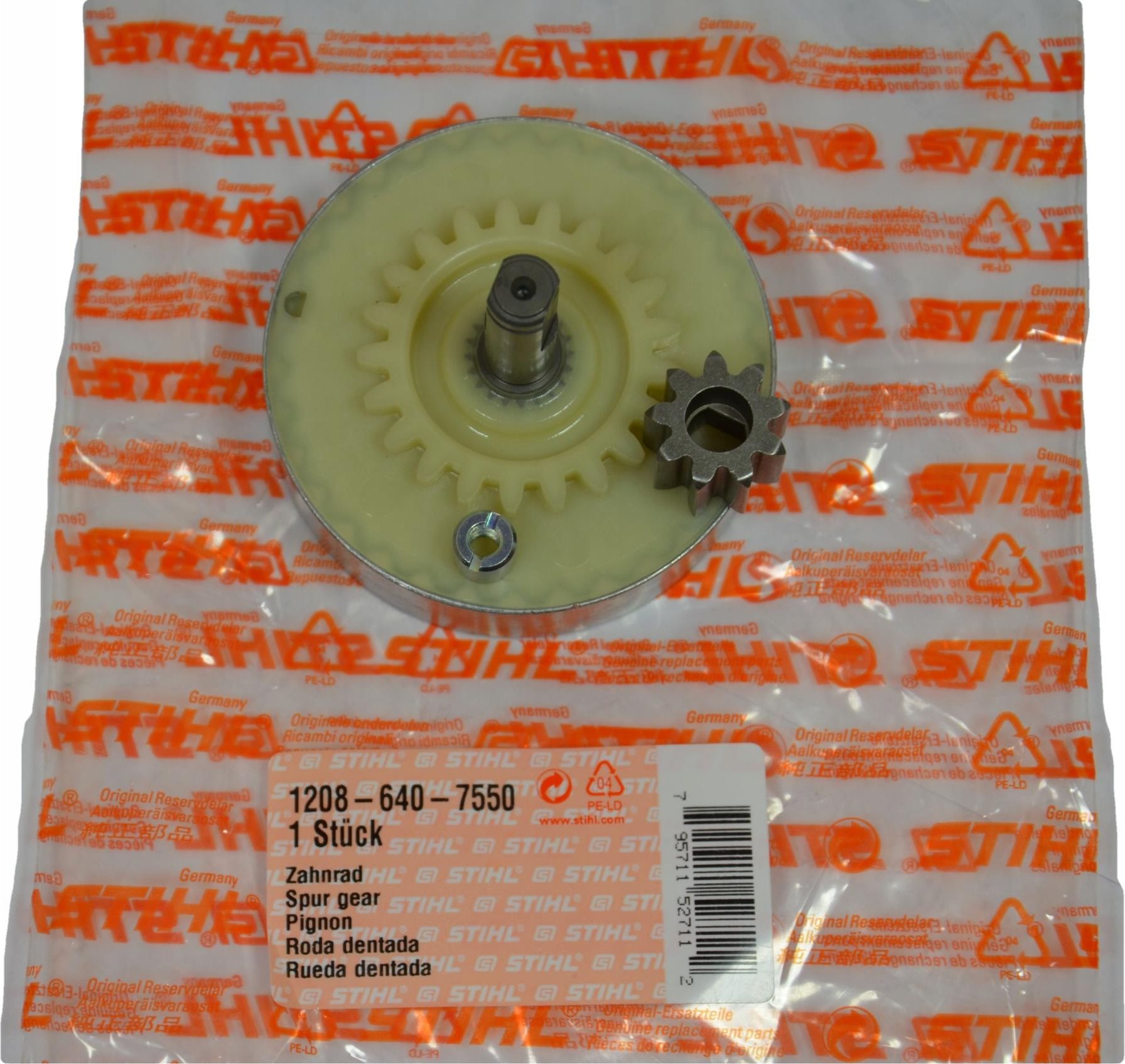 Rueda Dentada Motosierra Piñón Original Stihl 1208 640 7550 - Rueda Dentada Para Motosierras E140, E160, E180 E160 E180