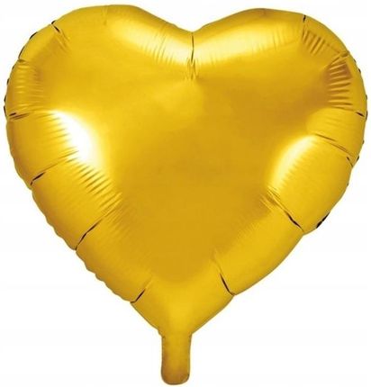 Balon Foliowy Serce Złote 45cm