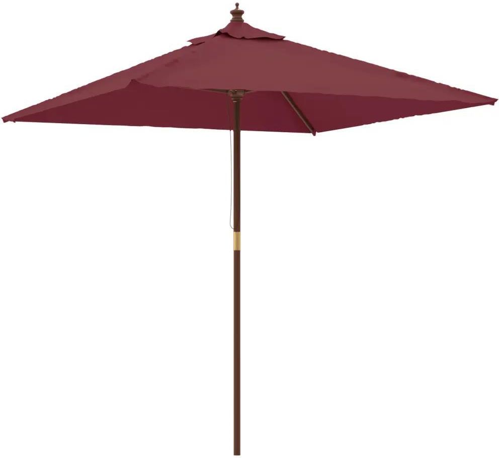 Parasol Ogrodowy Vidaxl Parasol Ogrodowy Na Drewnianym S Upku Bordowy X X Cm