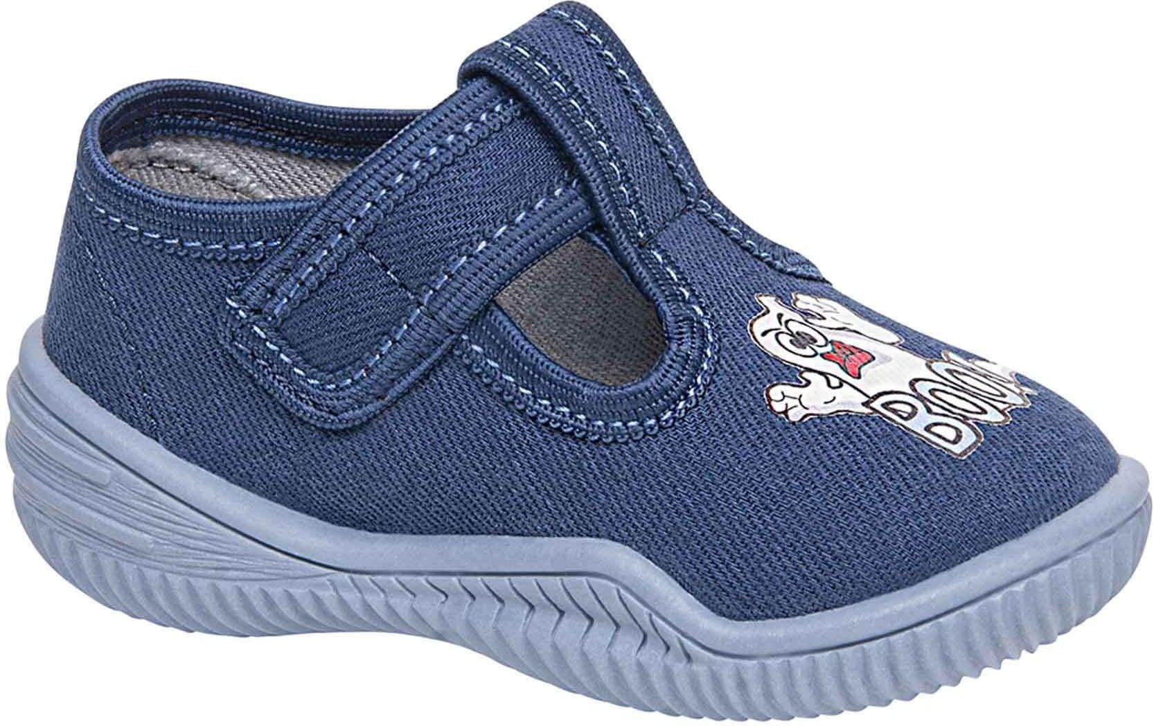 Mocassin Vi-GGa-Mi Luiza Pour Fille - Bleu Foncé, Taille 29 EU | Sandale Ouverte En Coton Avec Velcro