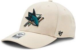 Gorra plana negra snapback Captain No Shot de San Jose Sharks NHL de 47