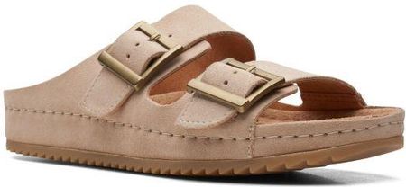 Sandały Clarks Brookleigh Sun kolor light sand suede 26170486