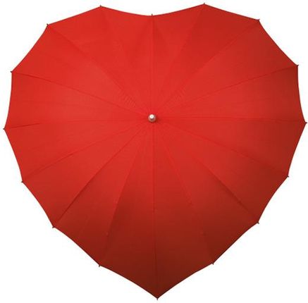 Parasolka w kształcie serca w kolorze czerwonym