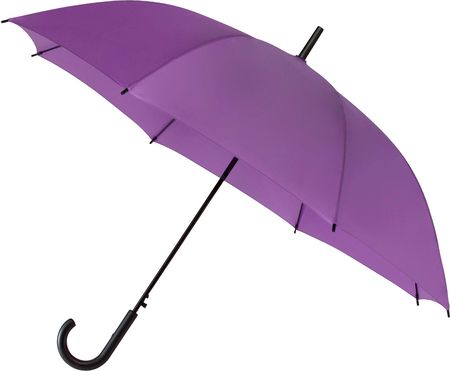 Automatyczna lekka parasolka damska fioletowa z czarnym stelażem