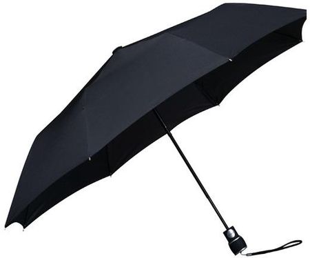 Automatyczna składana klasyczna parasolka czarna, otwierana jednym przyciskiem