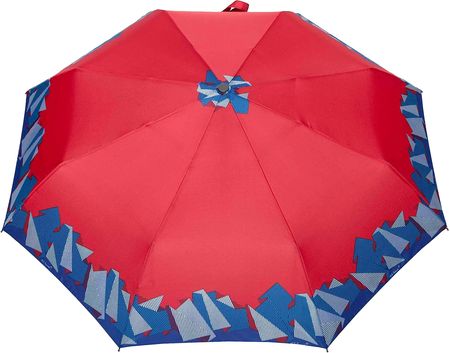 MOCNA automatyczna parasolka marki PARASOL, czerwona z origami
