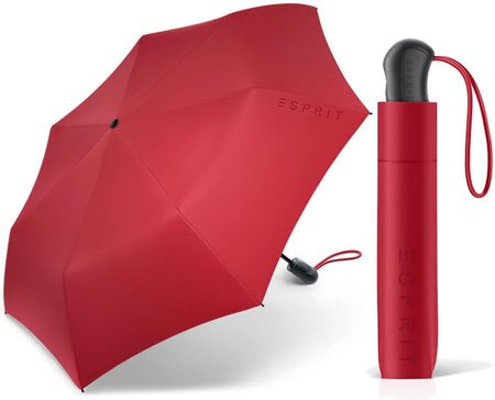 Automatyczna mocna parasolka damska Esprit, czerwona